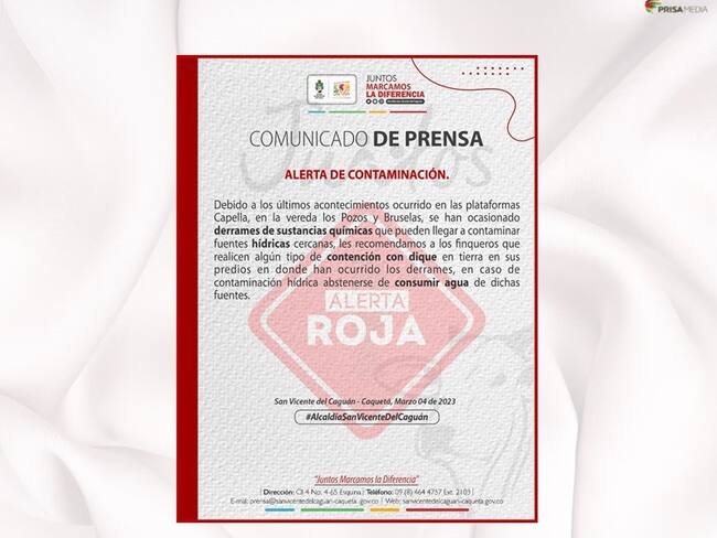 Las autoridades pidieron a la comunidad de reportar la situación ante las autoridades ambientales.