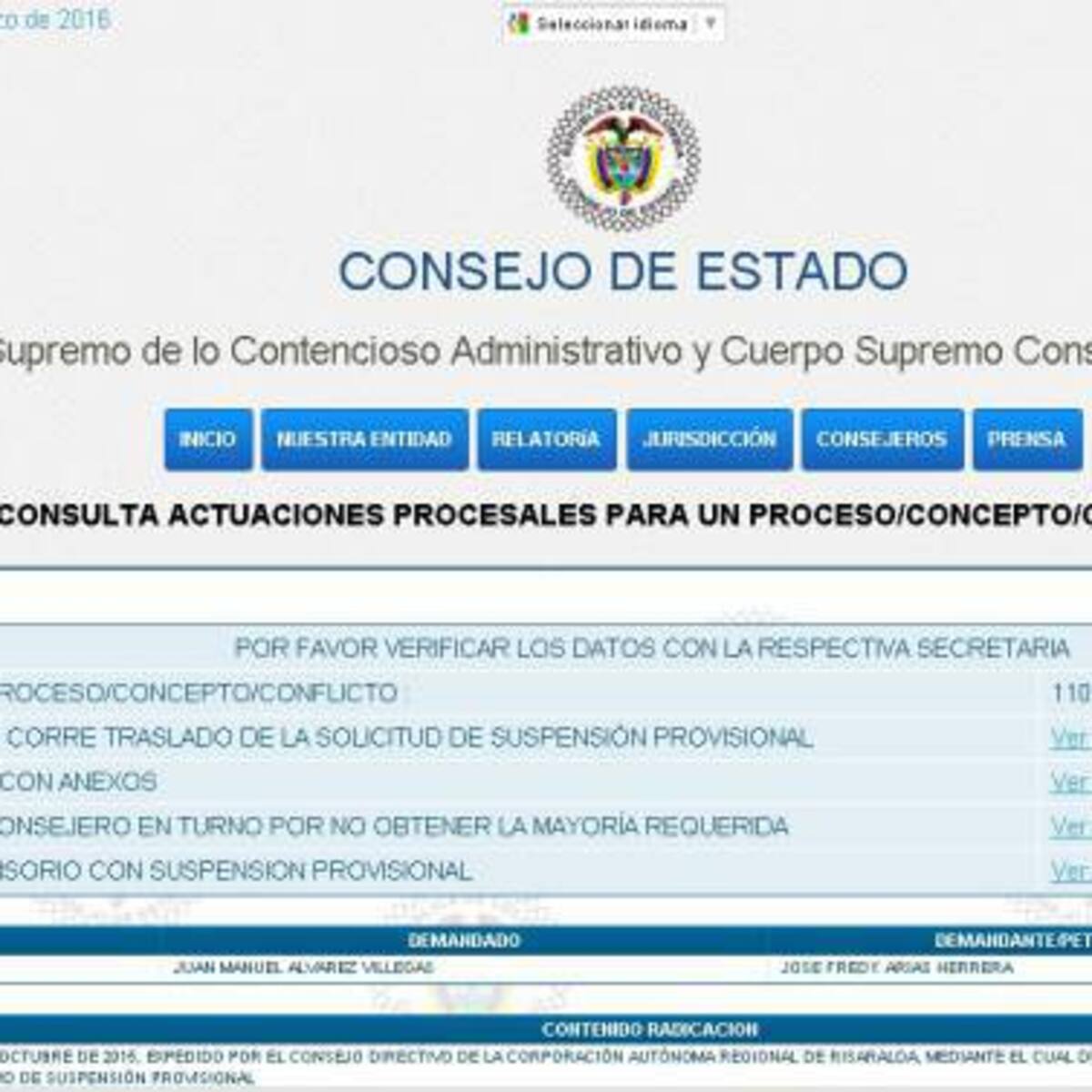 Freddy Arias, el abogado que demandó al director de la Carder, confía en su destitución