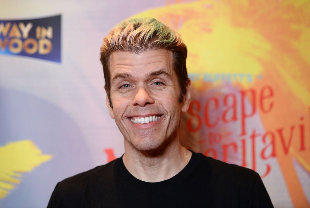 HOLLYWOOD, CALIFORNIA - FEBRUARY 18: Perez Hilton arrives at Jimmy Buffett's "Escape To Margaritaville" L.A. Premiere Engagement at the Dolby Theatre on February 18, 2020 in Hollywood, California. (Getty Images)