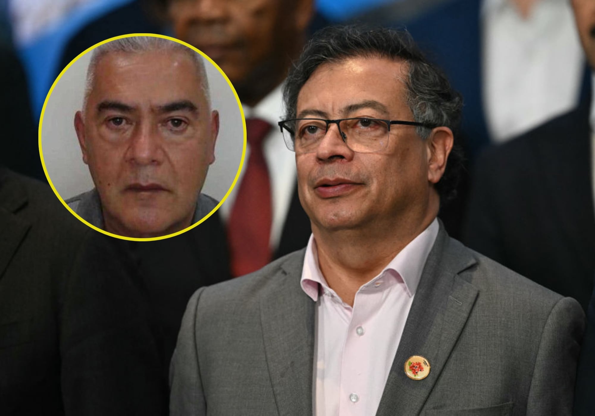 Presidente Gustavo Petro y alias 'Papá Pitufo' Foto: Getty Images.