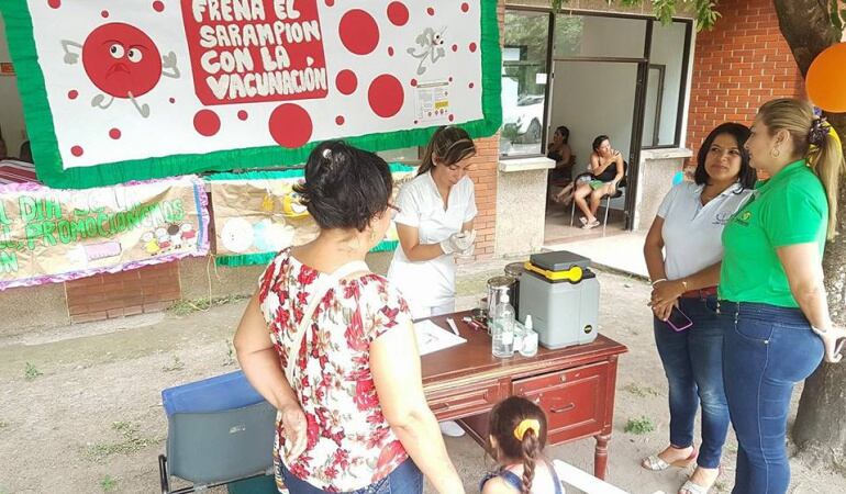 Jornada de vacunación contra el sarampión 