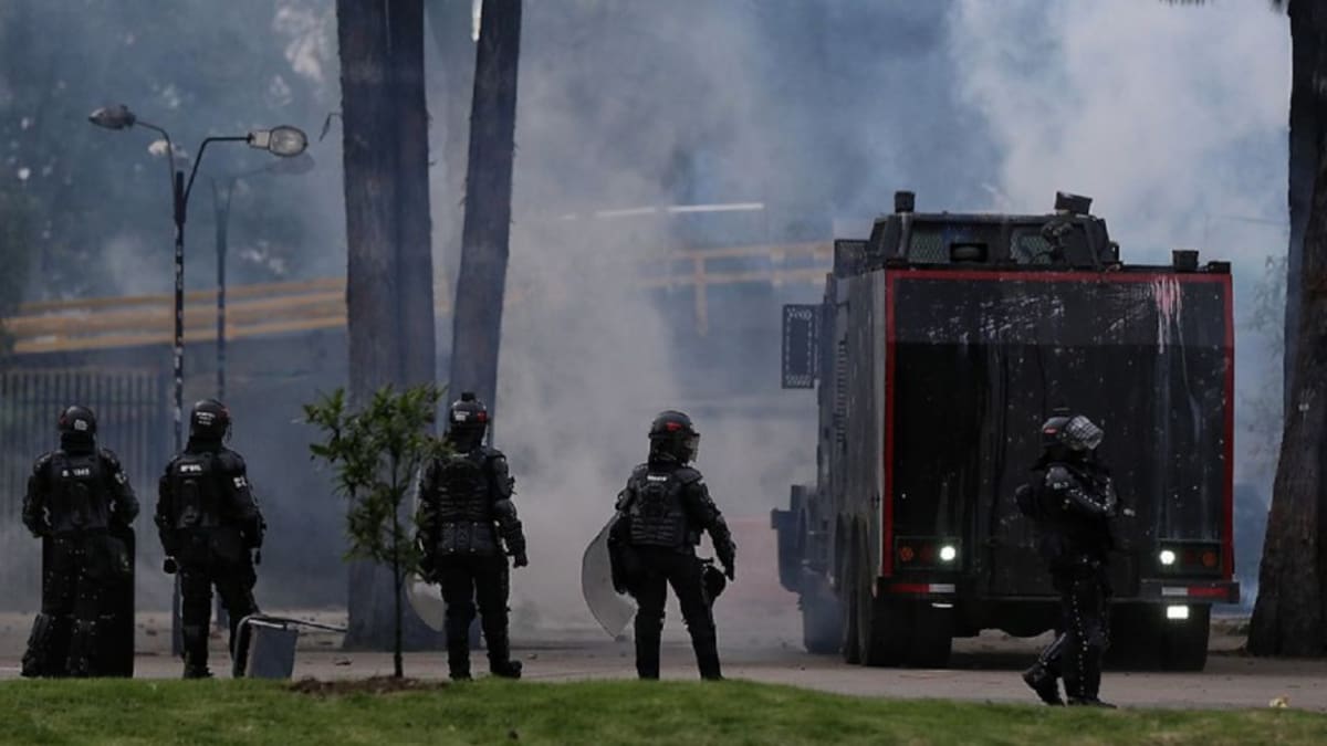 El protocolo de marchas funcionó en cuatro puntos de bloqueo en Bogotá