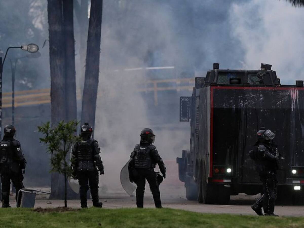 El protocolo de marchas funcionó en cuatro puntos de bloqueo en Bogotá