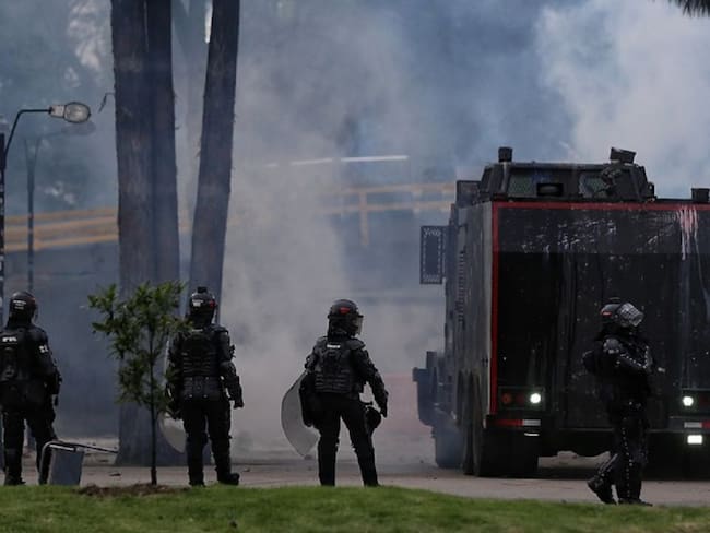 El protocolo de marchas funcionó en cuatro puntos de bloqueo en Bogotá
