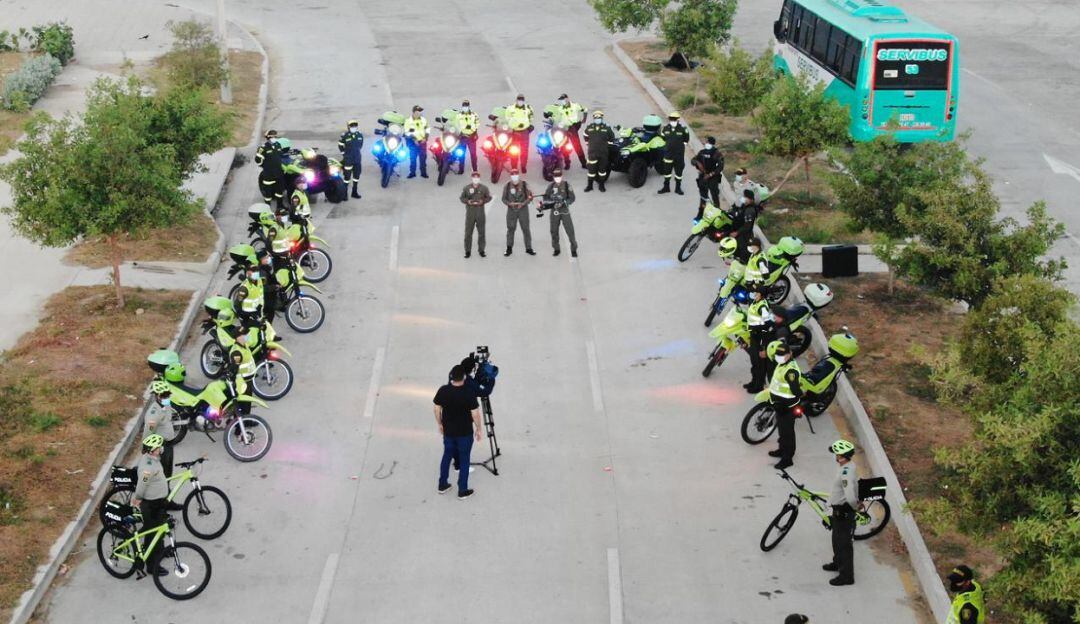 Policía Metropolitana de Barranquilla.
