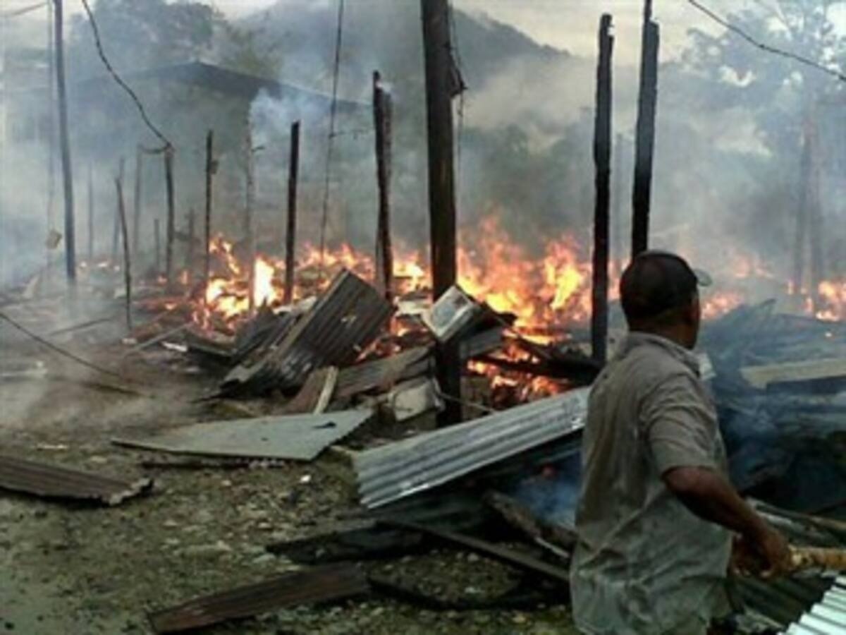 Son 55 las viviendas destruidas por incendio en Tadó, Chocó