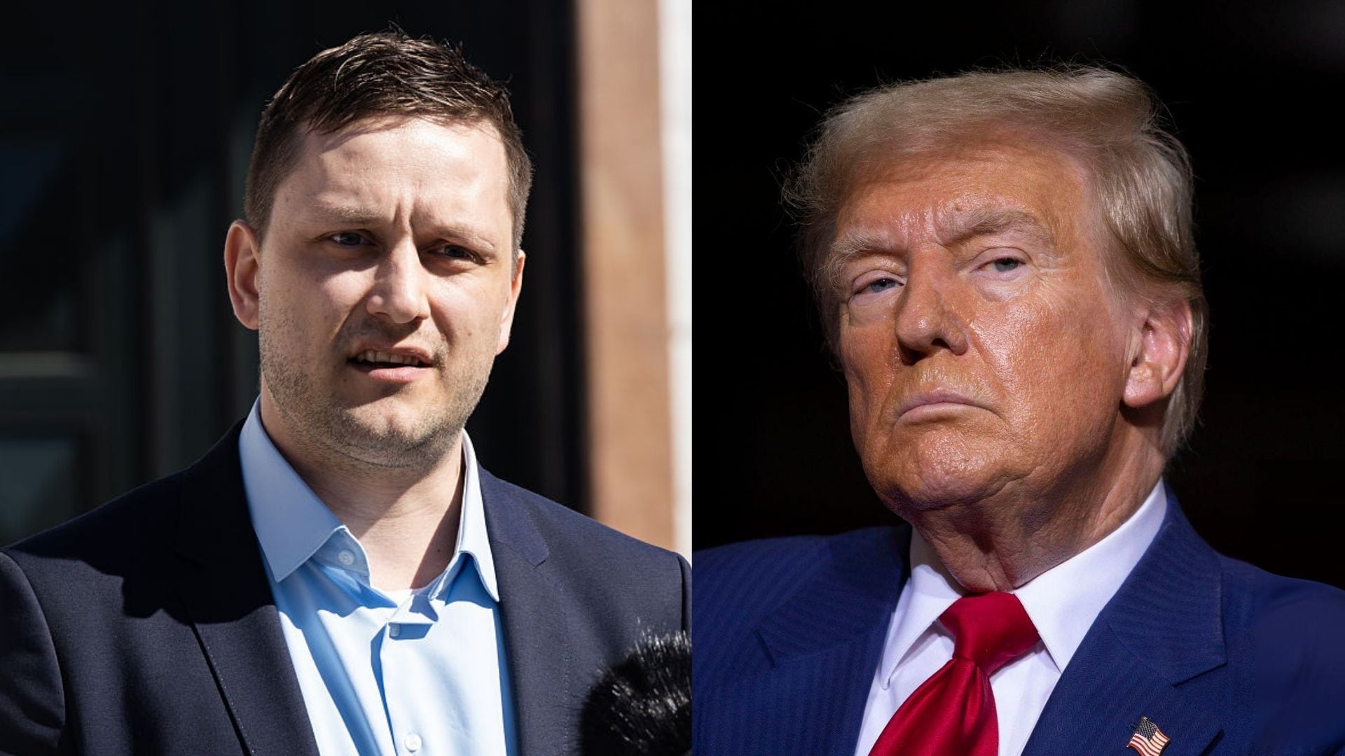 Jens-Frederik Nielsen, primer ministro de Groenlandia, y Donald Trump, presidente de los Estados Unidos. FOTOS: Getty Images