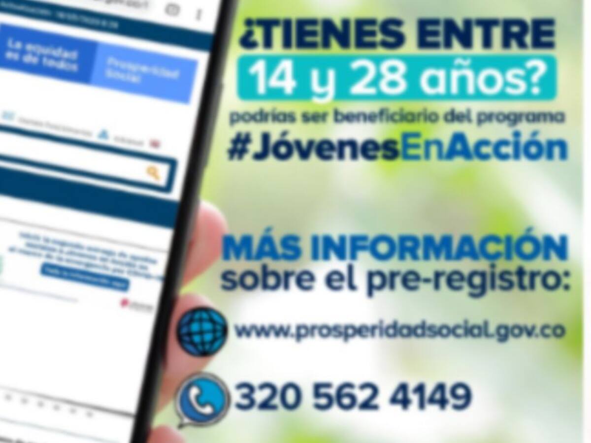 Abiertas pre inscripciones para acceder al programa Jóvenes en Acción