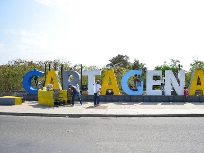 Cartagena estrenará dos letreros gigantes con el nombre de la ciudad