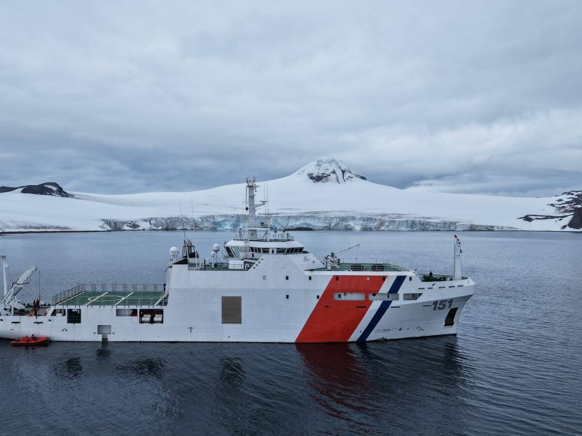 Buque ARC Simón Bolívar llegó a la Antártica para la XII Expedición Científica Colombiana
