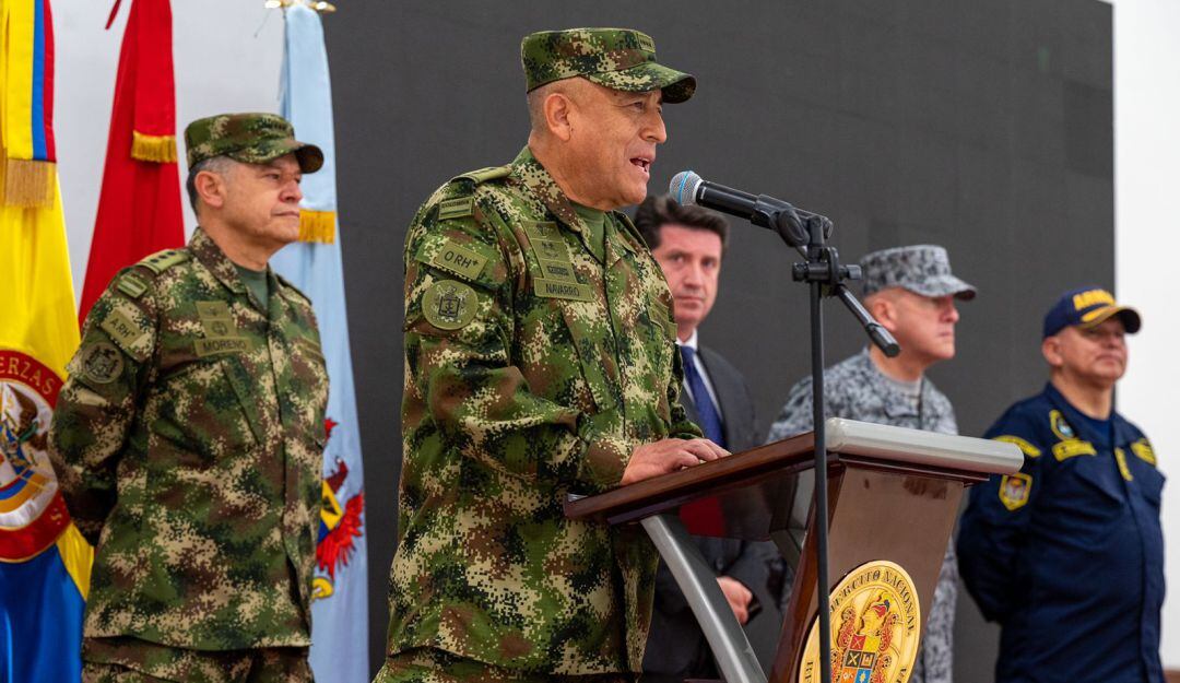 Comandante de las Fuerzas Militares, general Luis Fernando Navarro. 