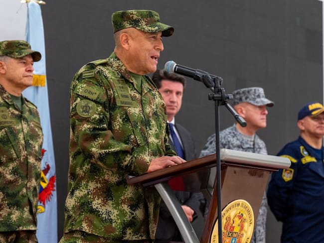 Comandante de las Fuerzas Militares, general Luis Fernando Navarro. 