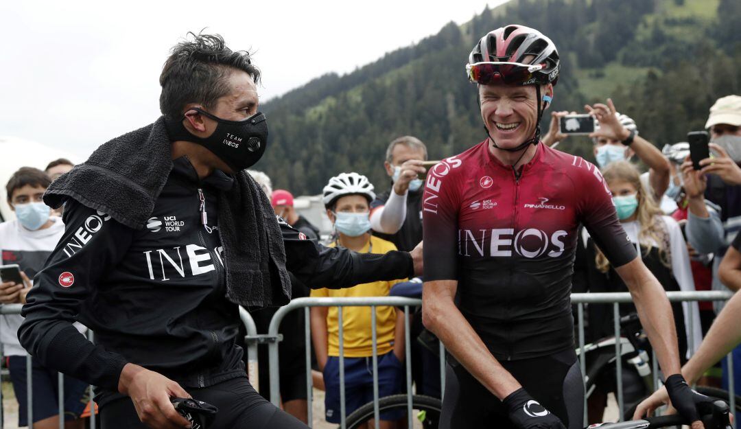 Egan Bernal y Christopher Froome