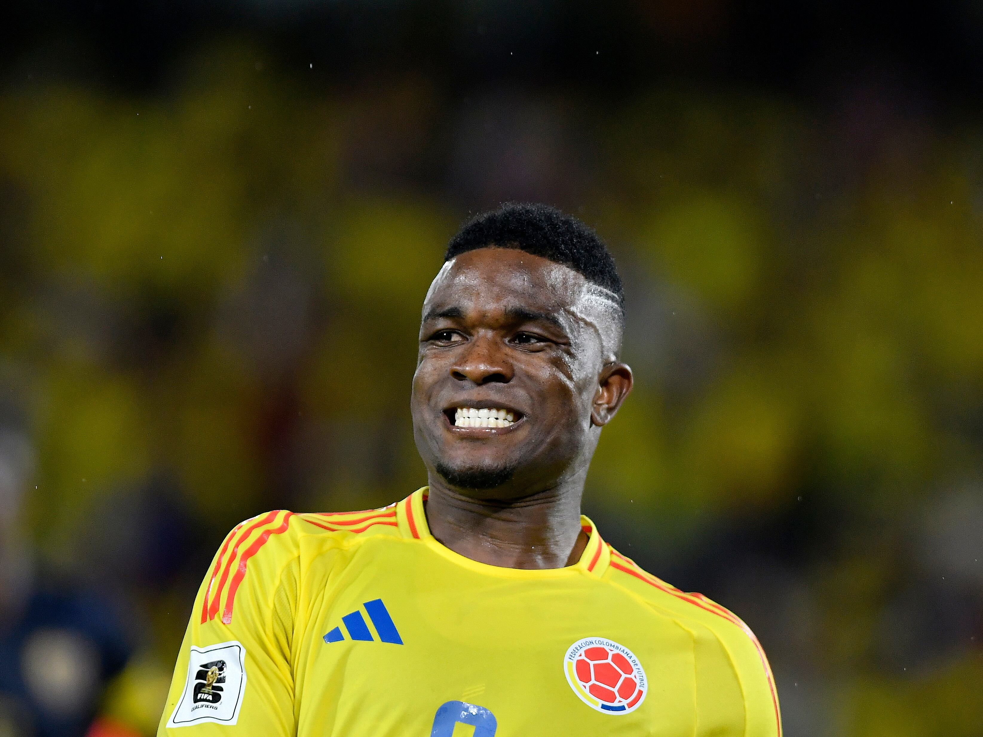 Jhon Córdoba delantero de la Selección Colombia.  (Photo by Gabriel Aponte/Getty Images)