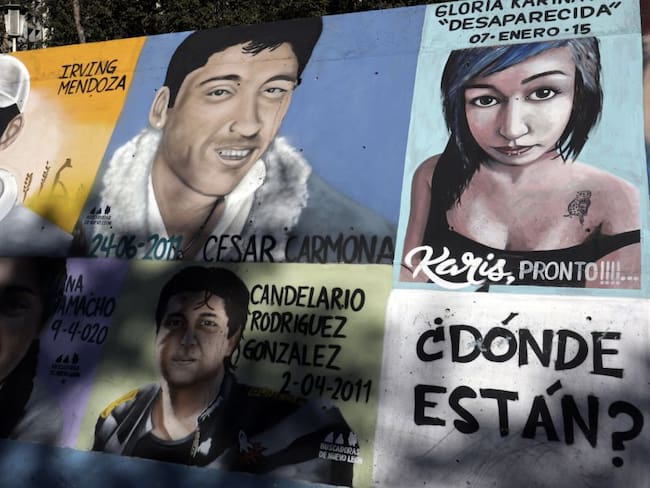 Murales que buscan a los desaparecidos en México