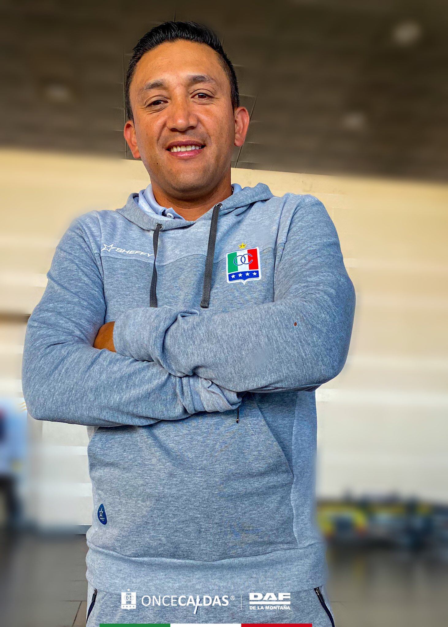 Diego Corredor, técnico de Once Caldas / Foto: Twitter: Once Caldas