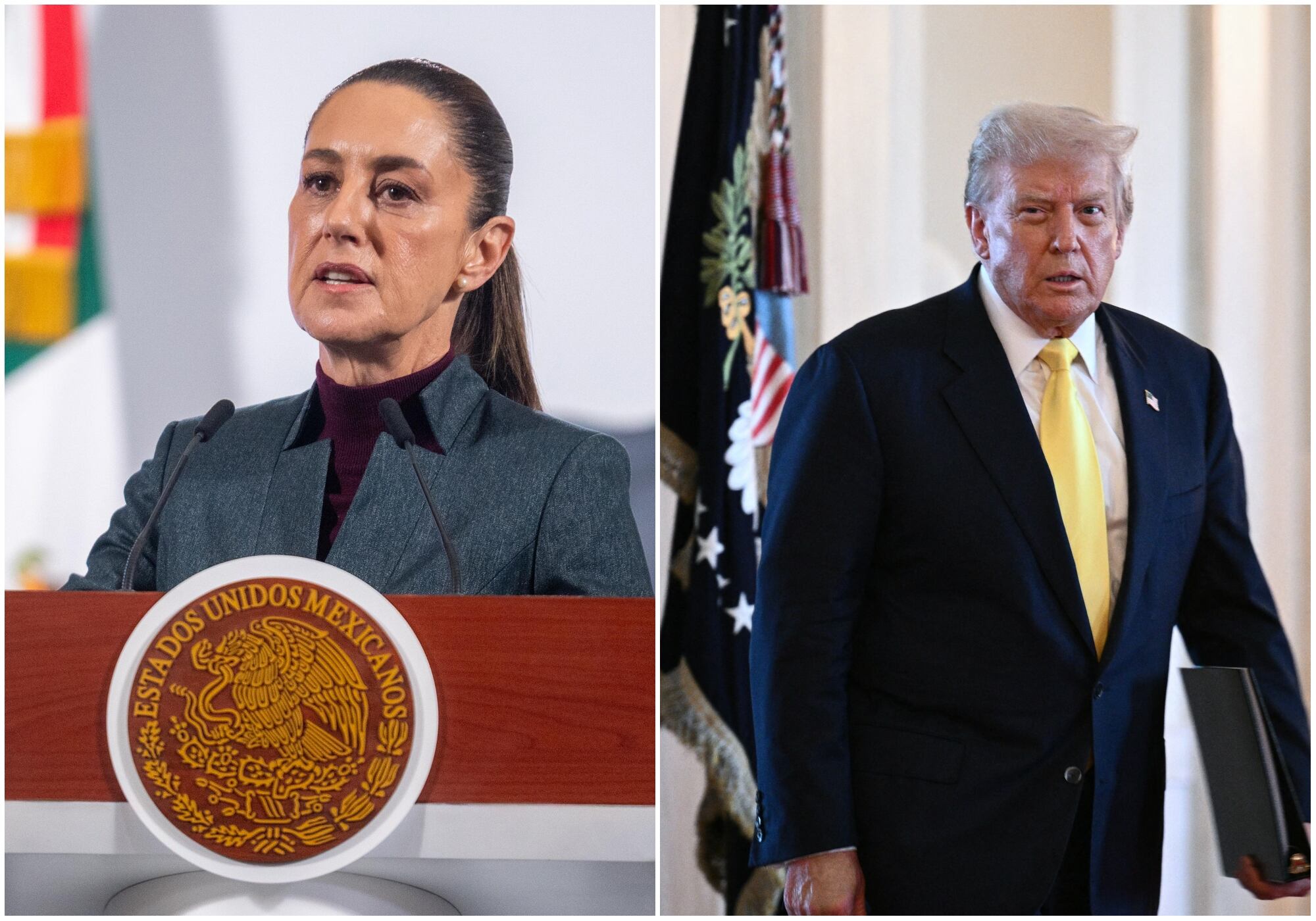 Claudia Sheinbaum le responde a Donald Trump: “en México el pueblo manda”. Foto: Getty Images.