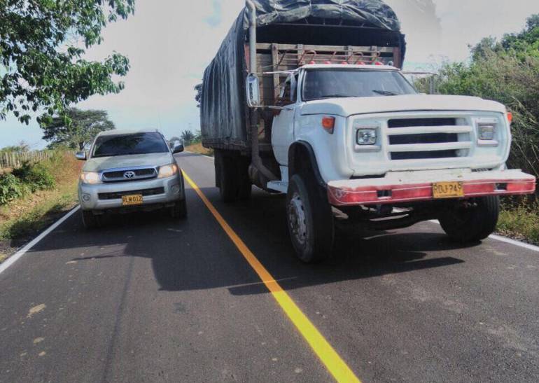 Vía Piñuela-Pivijay en Magdalena. /FOTO CARACOL RADIO