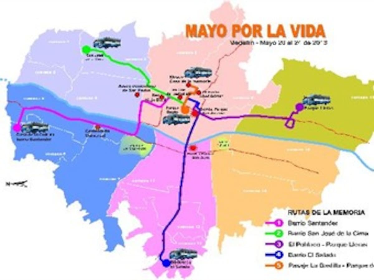 Con un bus galería, en Medellín arrancan las rutas de la memoria y la no violencia