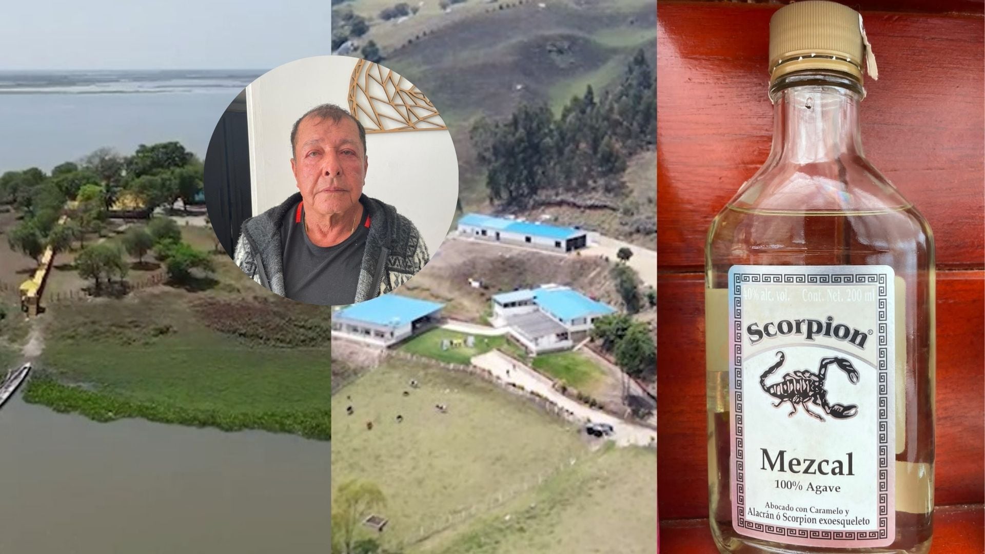 Alias 'el Alacrán' y los bienes que fueron sometidos a extinción de dominio. Cortesía: Gaula de la Policía.