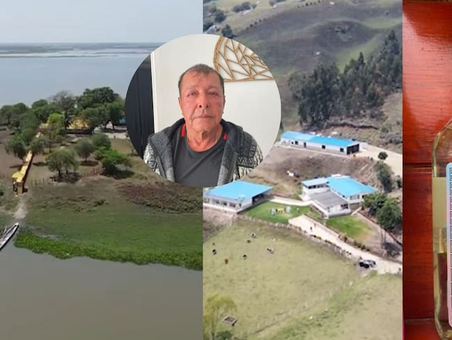 Alias 'el Alacrán' y los bienes que fueron sometidos a extinción de dominio. Cortesía: Gaula de la Policía.