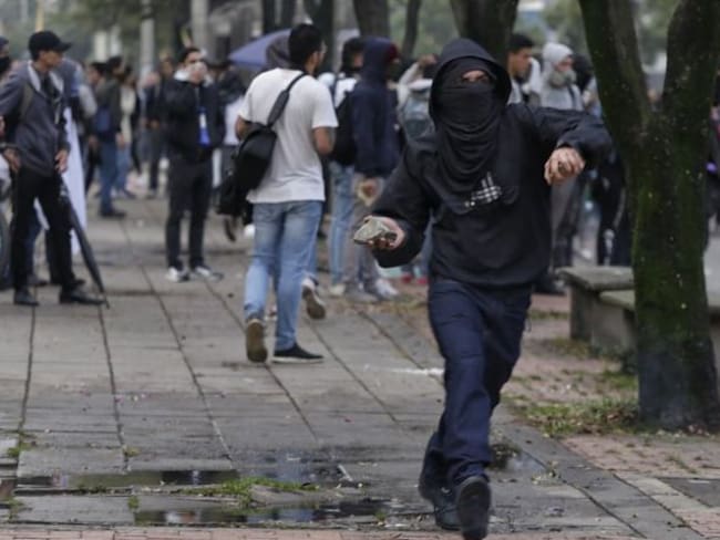 43 detenidos en Bogotá vinculados a actos vandálicos
