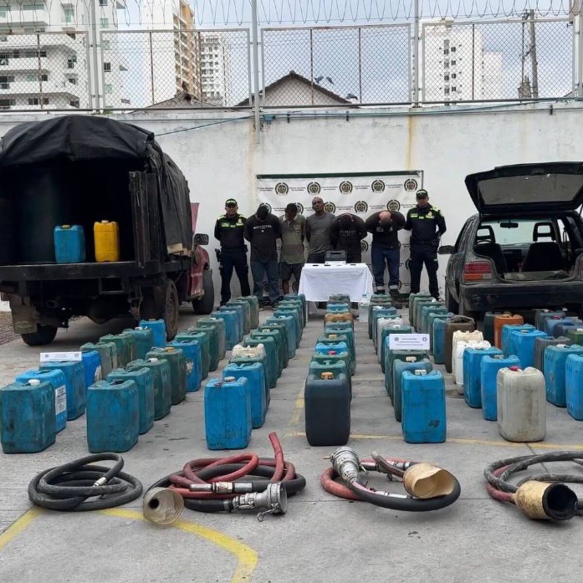 Policía desarticuló banda delincuencial “Los Pimpineros”, por hurto de combustible en Mamonal