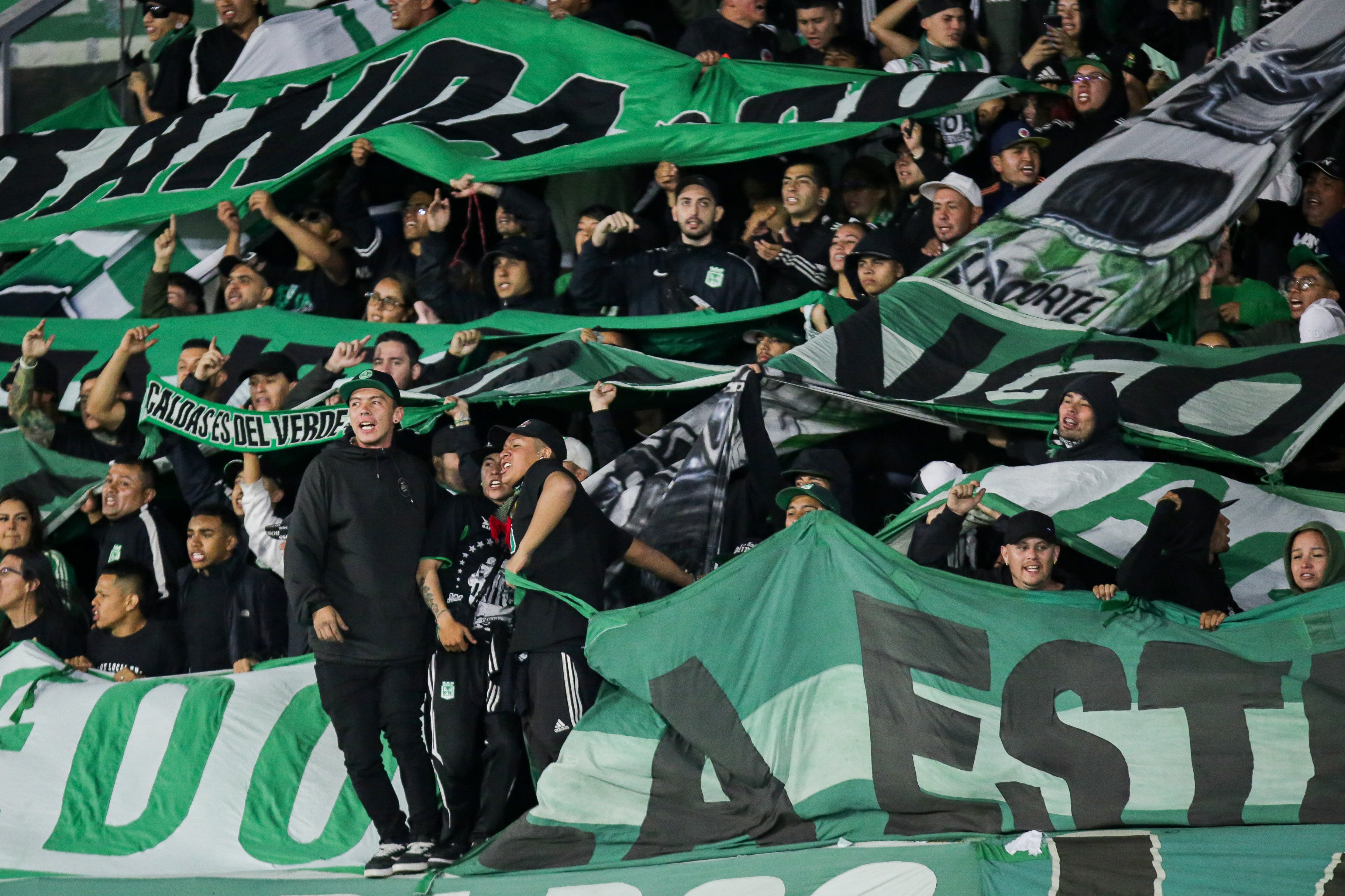 Hinchas de Atlético Nacional en el estadio Nemesio Camacho El Campín. (Colprensa - Mariano Vimos)