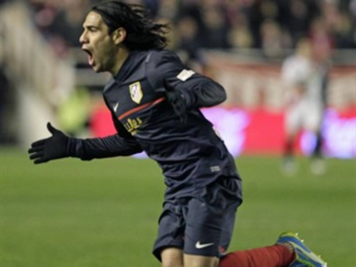 Con gol de Falcao García el Atlético de Madrid venció al Rayo Vallecano