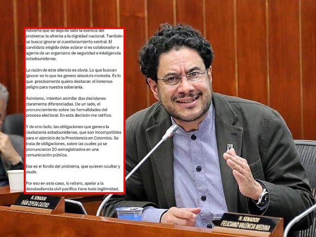 Iván Cepeda se refirió a la desobediencia civil. / Foto: Suministrada