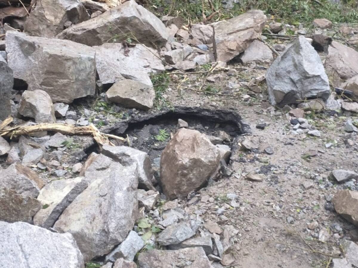 Paso a un carril en la vía entre Cúcuta y Ocaña