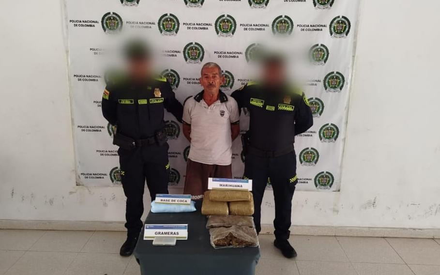 Cayó adulto mayor que movía droga por millones en Magangué