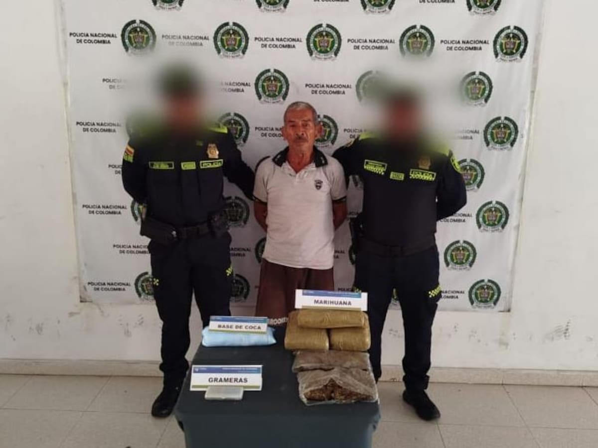 Cayó adulto mayor que movía droga por millones en Magangué