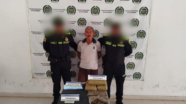 Cayó adulto mayor que movía droga por millones en Magangué