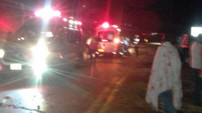 Accidente de tránsito en la vía Pamplona- Bucaramanga