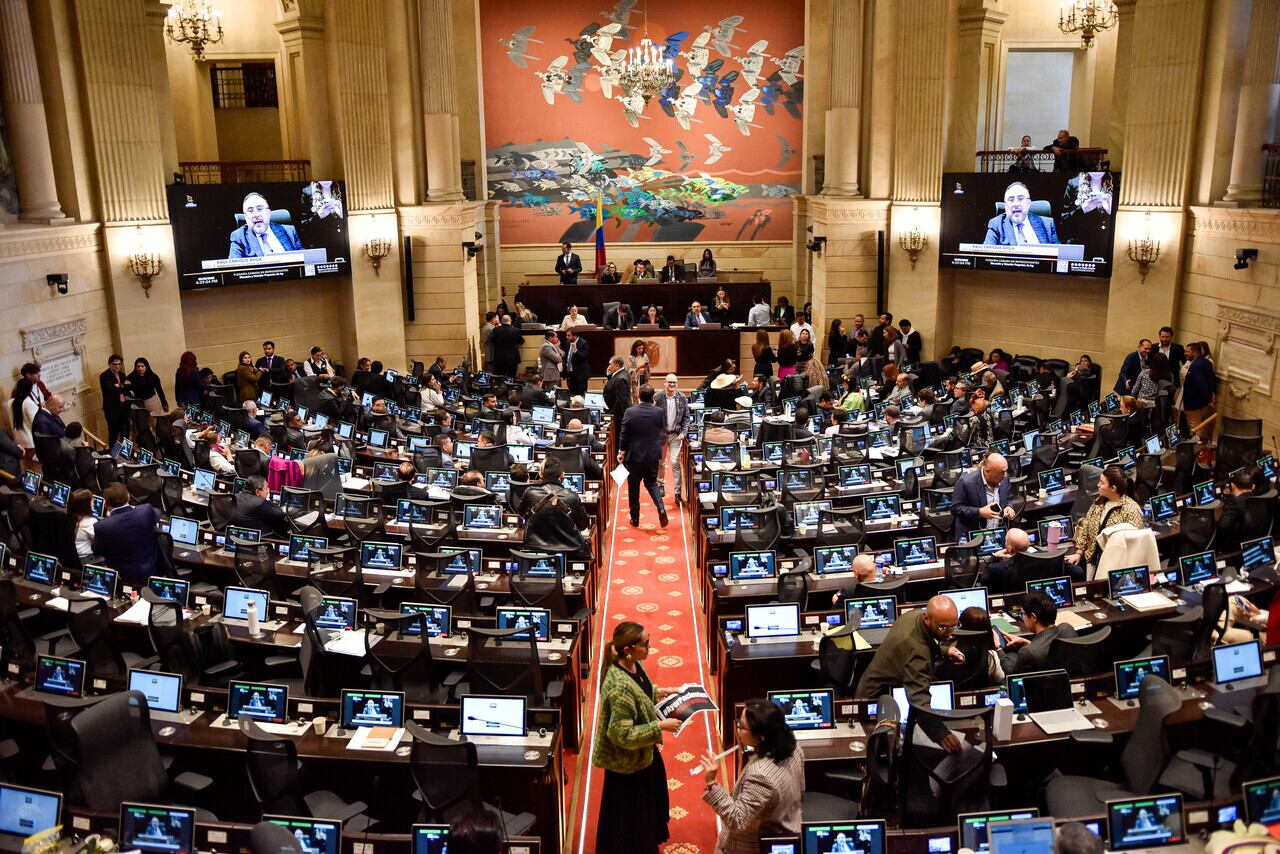 En la plenaria de la Cámara de Representantes, avanzó el debate a la reforma de la Salud. (Colprensa - Cristian Bayona).