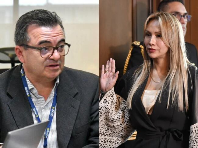 Olmedo López y Sandra Ortiz