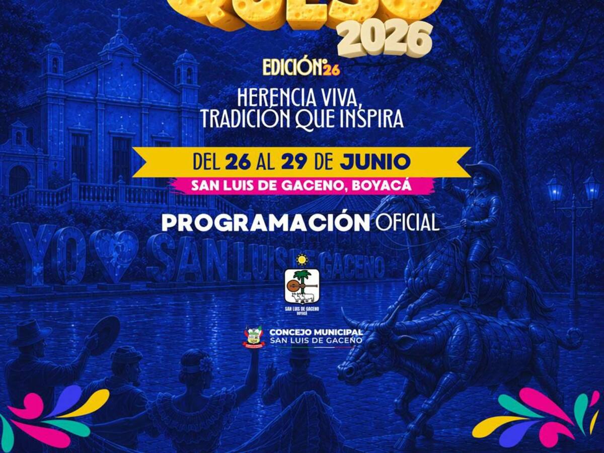 San Luis de Gaceno celebrará la edición 26 del Festival del Queso