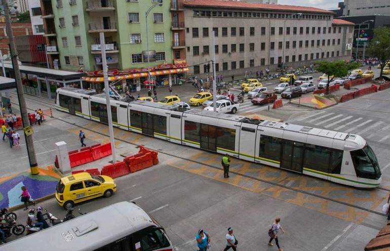 Tranvía de Ayacucho en Medellín. 