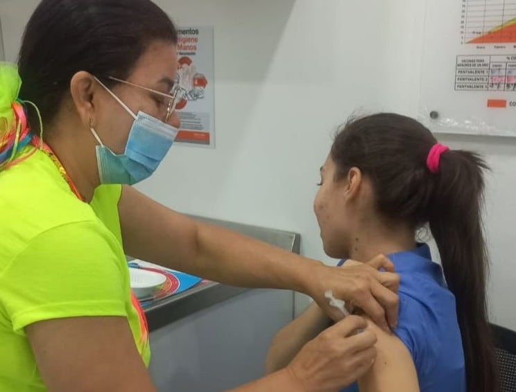 Vacunación en Barranquilla. Foto: cortesía Alcaldía.