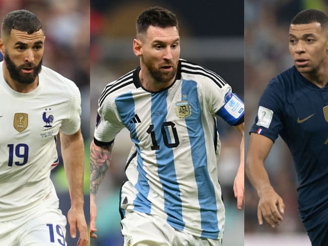 Karim Benzema, Lionel Messi y Kylian Mbappé, finalistas al Mejor Jugador para el premio The Best / Getty Images