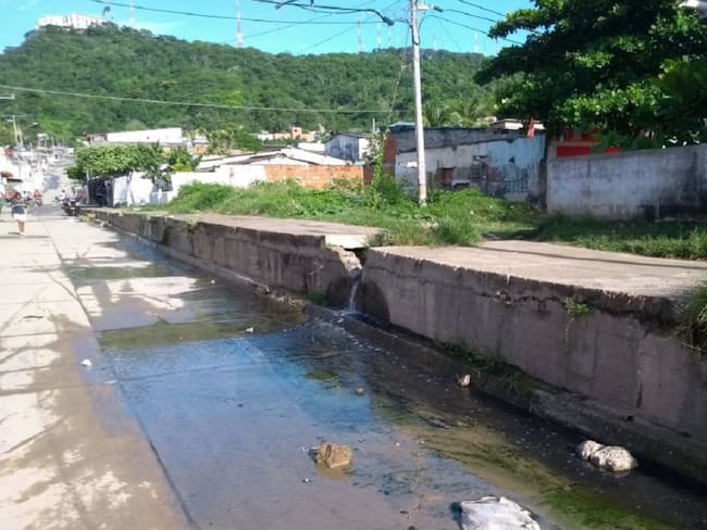 El 'canalón' de La Esperanza en Cartagena: eterno problema