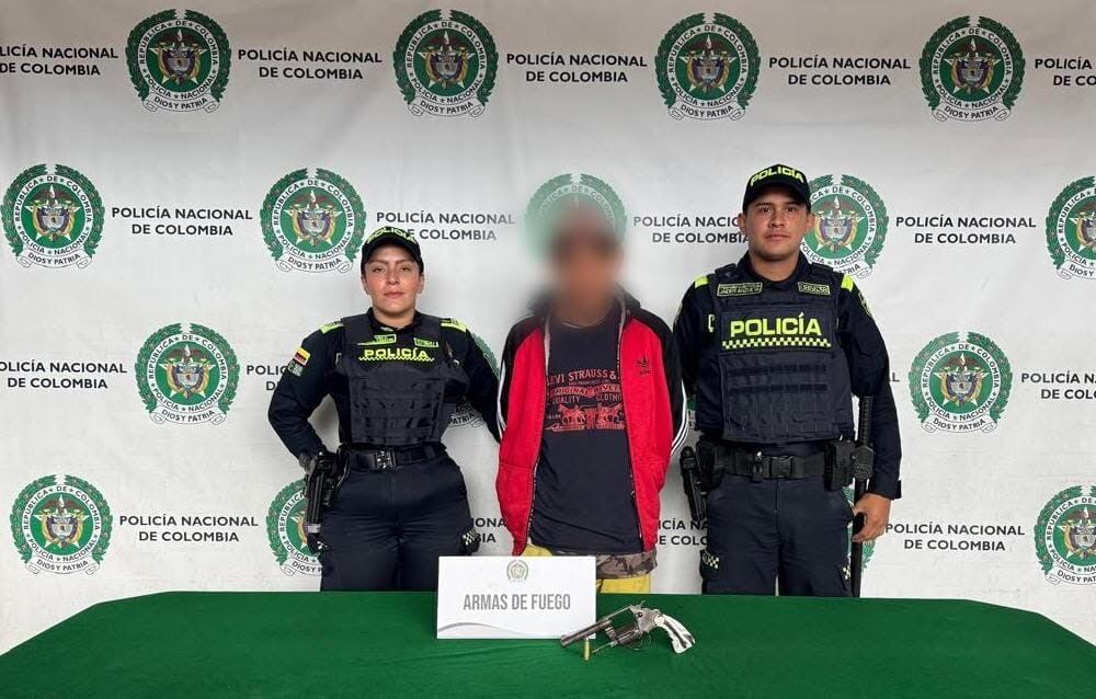 Capturado en la localidad de San Cristóbal. Cortesía: Policía Metropolitana de Bogotá 