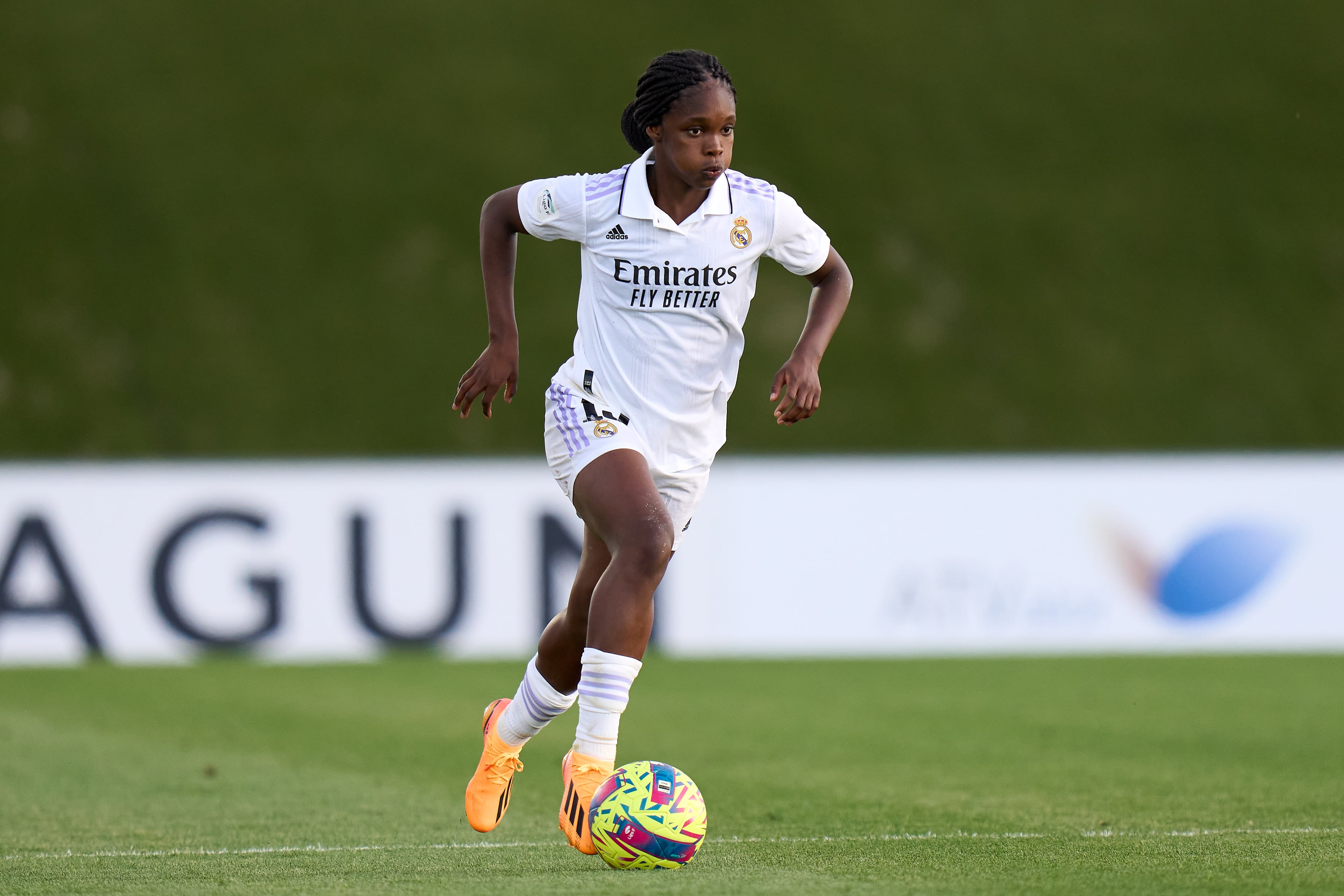 Linda Caicedo brilla en la Liga F con el Real Madrid femenino. (Photo by Angel Martinez/Getty Images)