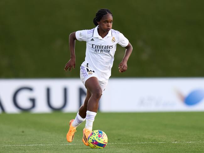 Linda Caicedo brilla en la Liga F con el Real Madrid femenino. (Photo by Angel Martinez/Getty Images)