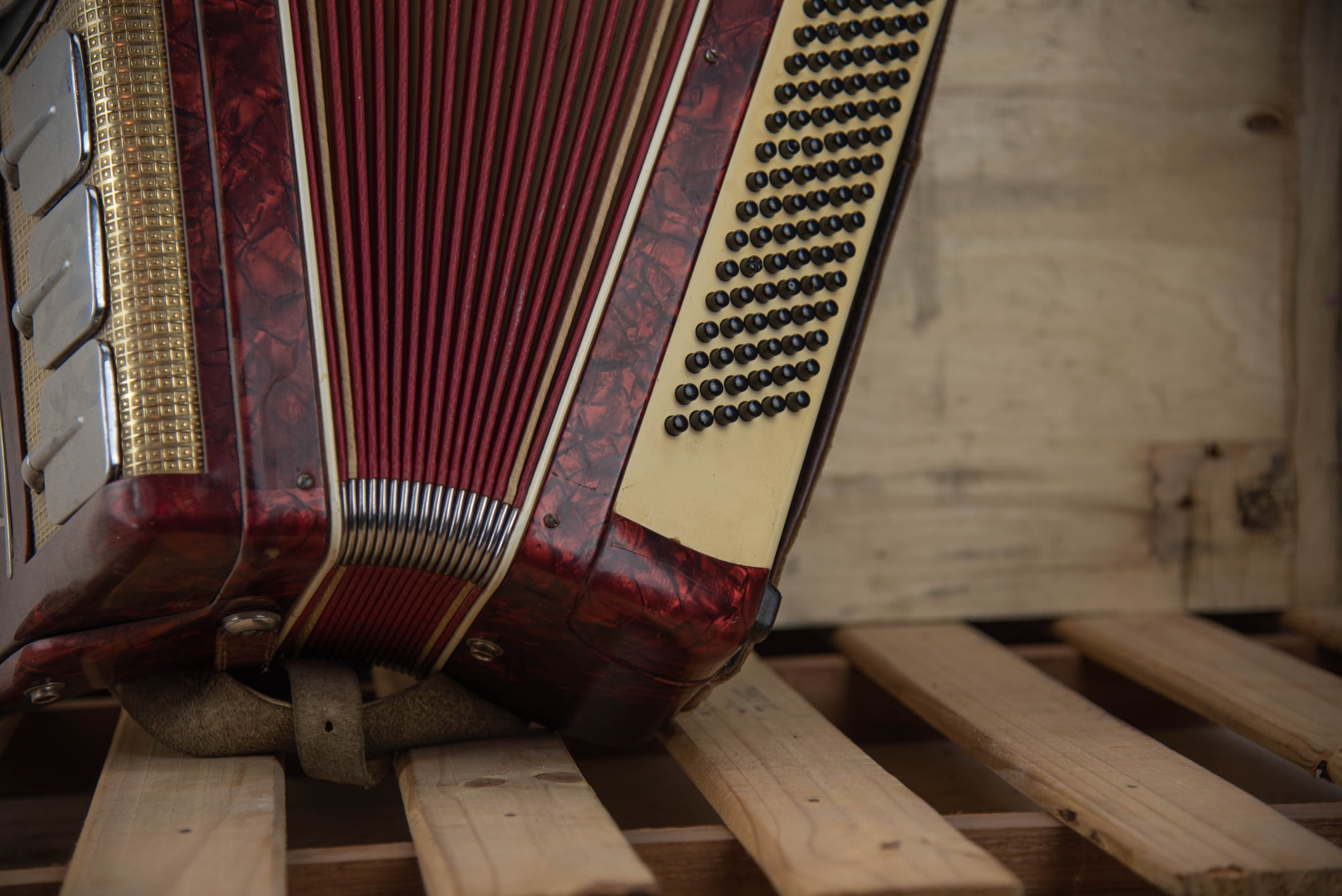 Acordeón, instrumento principal del vallenato. Foto: Getty Images.