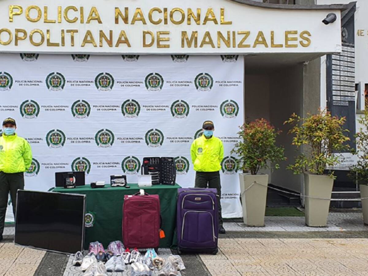 Recuperaron elementos hurtados de una residencia de un barrio de Manizales