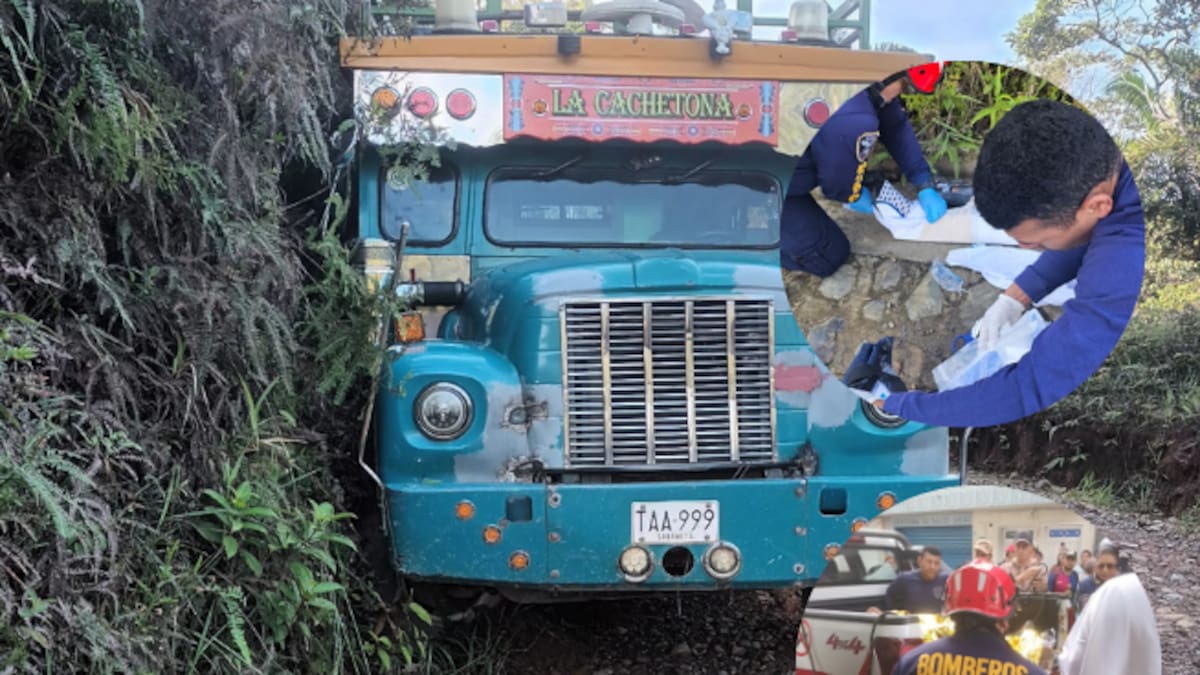 Una chiva con fallas mecánicas se accidentó en Anorí; cinco pasajeros quedaron heridos