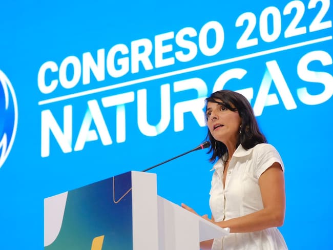 Ministra de Minas y Energía, Irene Vélez en Congreso de Naturgás 2022