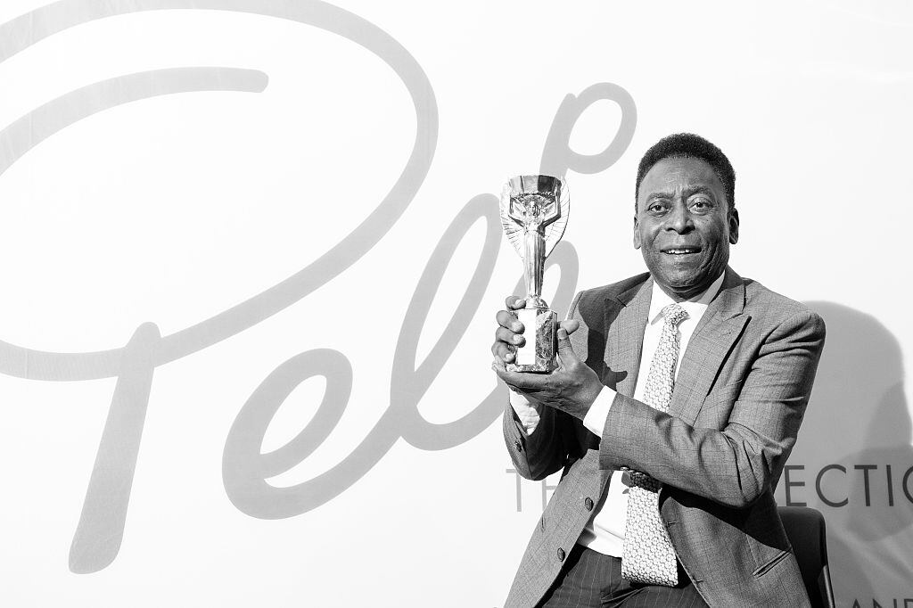 Edson Arantes do Nascimento, Pelé, foto a blanco y negro. Foto: Getty Images
